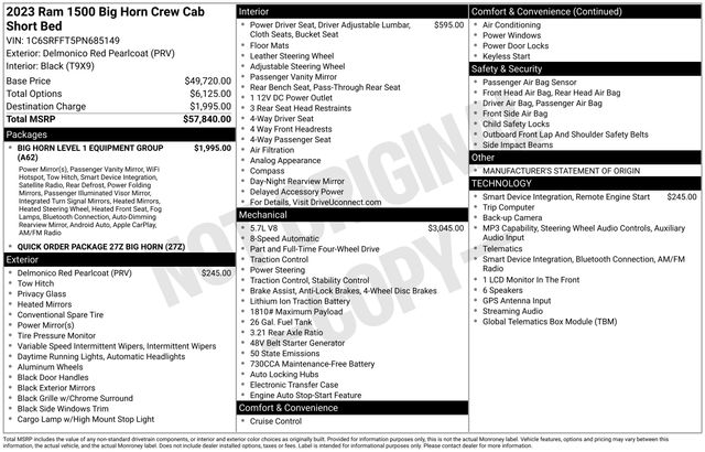 ram ram 1500 pickup 2023 1C6SRFFT5PN685149 image ram ram 1500 pickup 2023 1C6SRFFT5PN685149 image